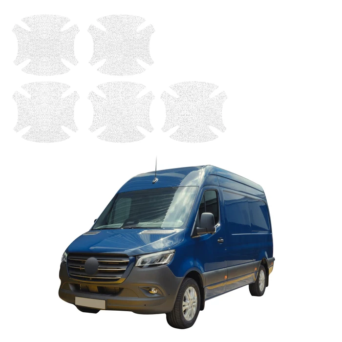 GrizzGlass HeavyDuty White Door Handle Protective Film Mercedes-Benz Sprinter (2018-2026) [5in1]