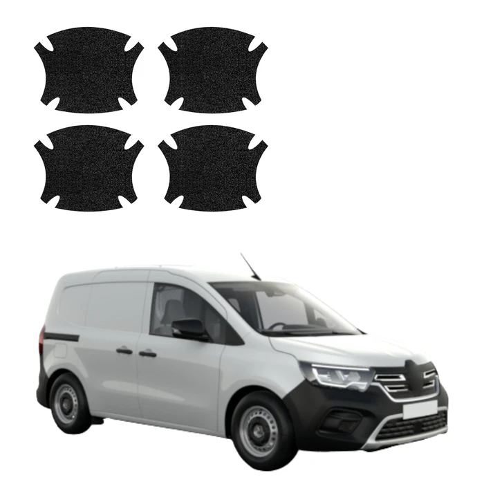 GrizzGlass HeavyDuty Black Door Handle Protective Film Renault Kangoo Van (2021-2026) [4in1]