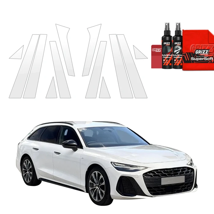 GrizzGlass BodyShield Car Pillar Protective Film Audi A6 C9 Avant (2025-2026) [12in1]