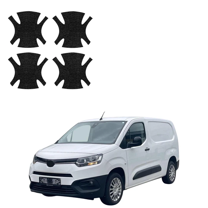 GrizzGlass HeavyDuty Black Door Handle Protective Film Toyota Proace City (2018-2026) [4in1]