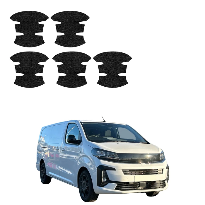 GrizzGlass HeavyDuty Black Door Handle Protective Film Opel Vivaro (2024-2026) [5in1]