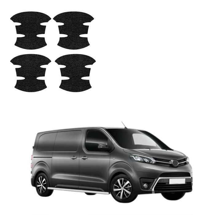 GrizzGlass HeavyDuty Black Door Handle Protective Film Toyota Proace (2024-2026) [4in1]