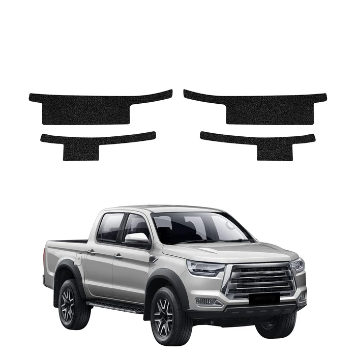 GrizzGlass HeavyDuty Black Door Sill Protective Film JAC T8 Plus (2025-2026) [4in1]