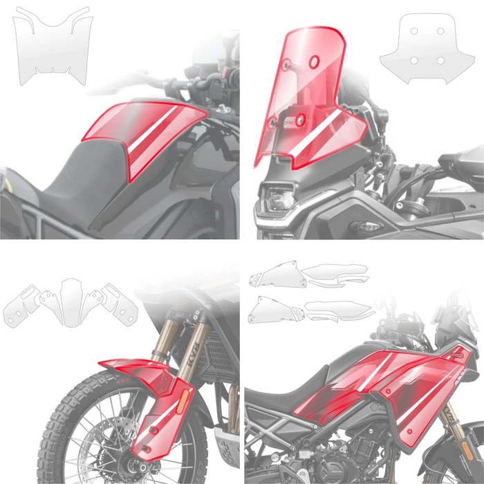 GrizzGlass BodyShield Protective Film CFMOTO 450MT (2024-2026) [19in1]