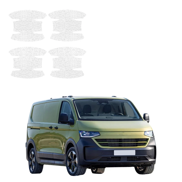 GrizzGlass HeavyDuty White Door Handle Protective Film Volkswagen Transporter (2024-2026) [4in1]