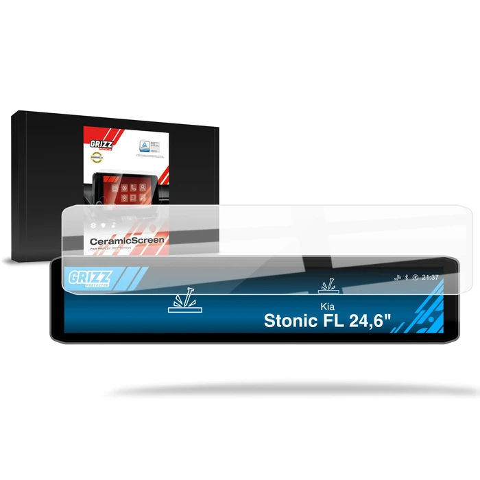 Ceramic GrizzGlass CarDisplay Protection Kia Stonic Facelift 24,6" (2026)