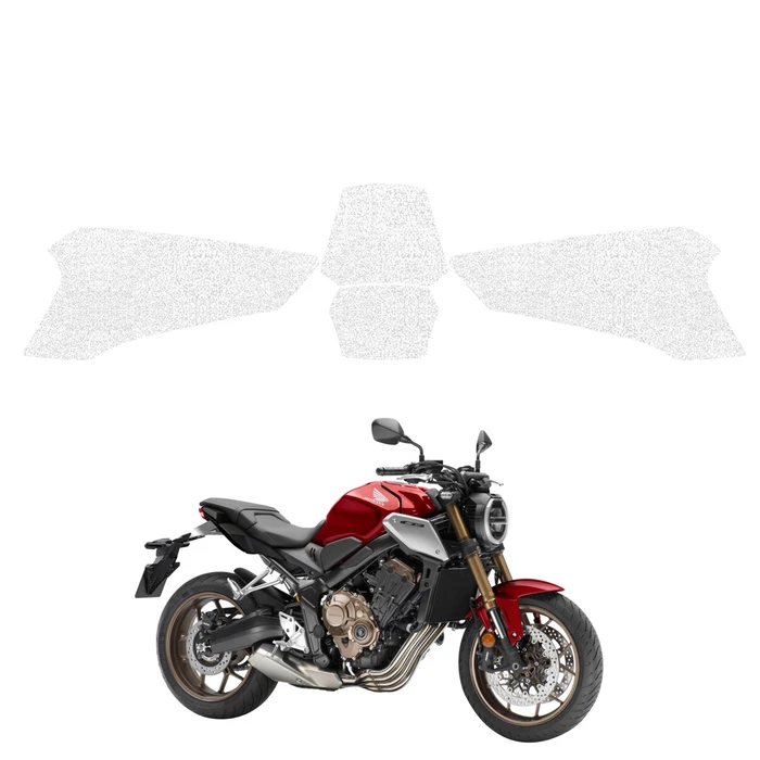GrizzGlass HeavyDuty White Fuel Tank Protective Film Honda CB650R (2021-2023) [4in1]