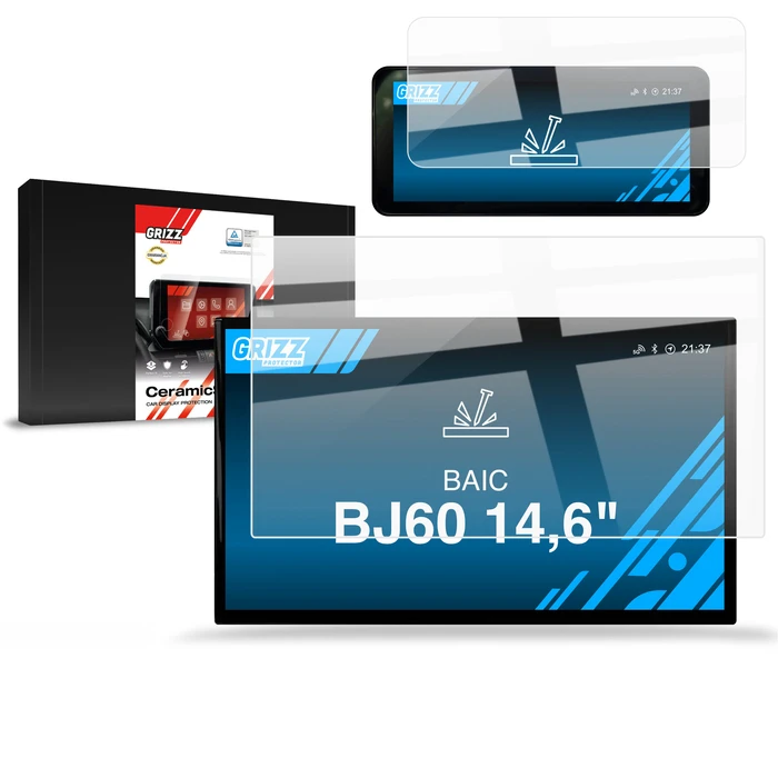 Ceramic GrizzGlass CarDisplay Protection BAIC BJ60 12,8" (2026) [2in1]