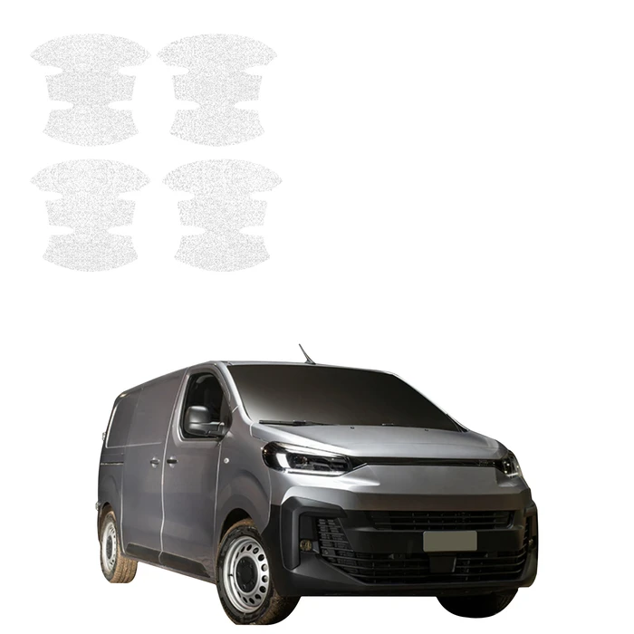 GrizzGlass HeavyDuty White Door Handle Protective Film Fiat Scudo (2024-2026) [4in1]