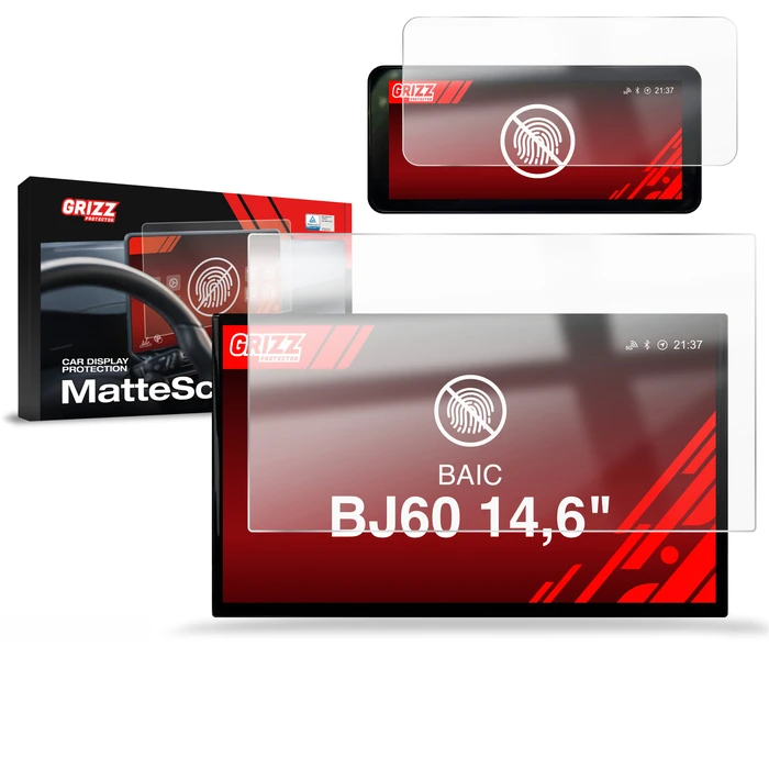Matte GrizzGlass CarDisplay Protection BAIC BJ60 12,8" (2026) [2in1]