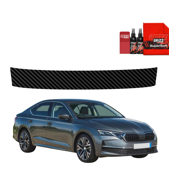 GrizzGlass BodyShield Carbon Trunk Sill Protective Film Skoda Octavia 4 Liftback Facelift (2024-2026)