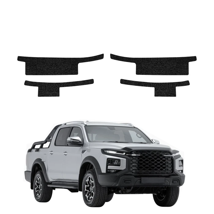 GrizzGlass HeavyDuty Black Door Sill Protective Film JAC T9 (2025-2026) [4in1]