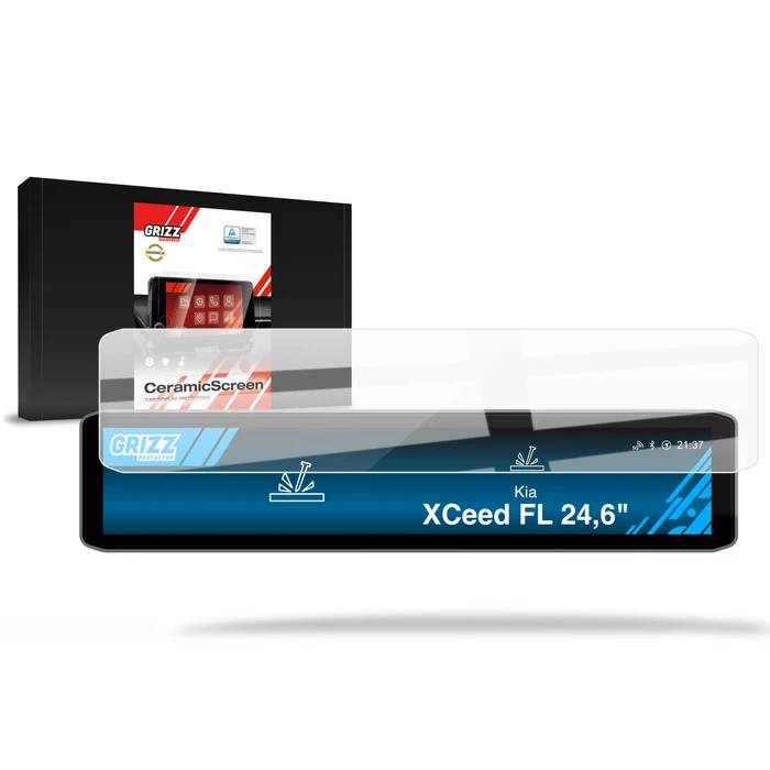Ceramic GrizzGlass CarDisplay Protection Kia XCeed Facelift 24,6" (2026)