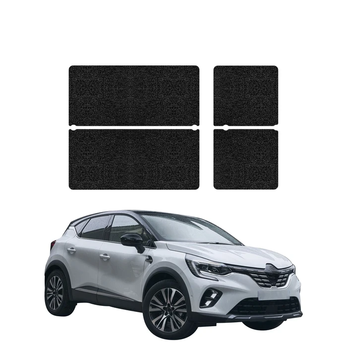 GrizzGlass HeavyDuty Black Door Sill Protective Film Renault Captur (2019-2023) [4in1]