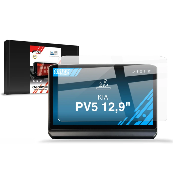 Ceramic GrizzGlass CarDisplay Protection Kia PV5 12,9" (2025-2026)