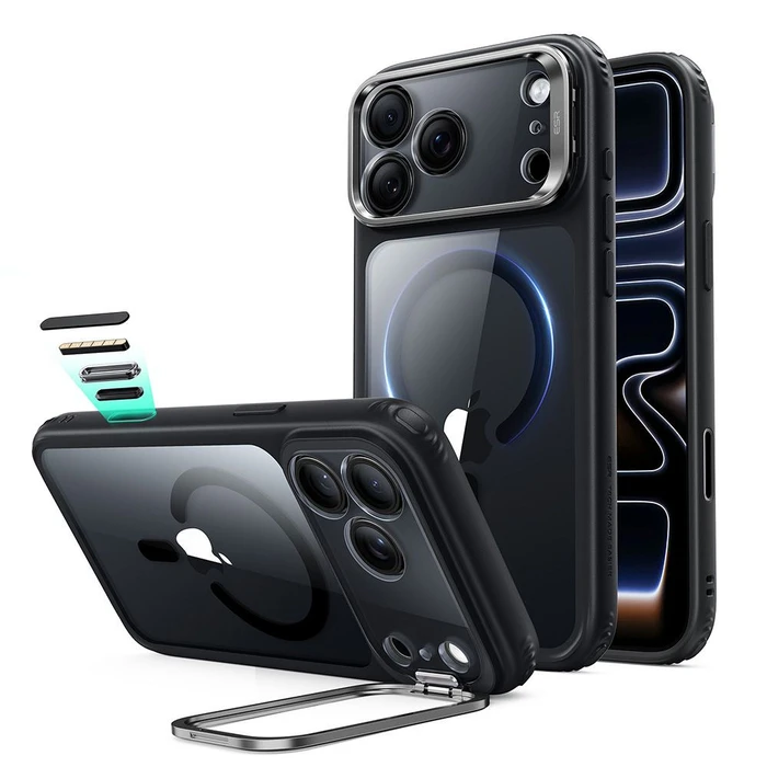 ESR Classic Hybrid Kickstand MagSafe Apple iPhone 17 Pro Max / 18 Pro Max Clear/black