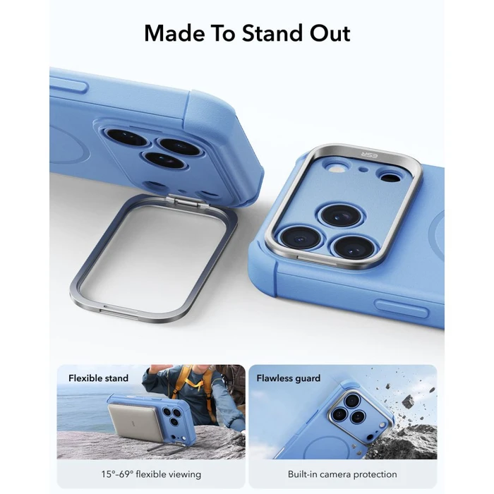 ESR Cyber Tough Kickstand MagSafe Apple iPhone 17 Pro Max / 18 Pro Max Light Blue