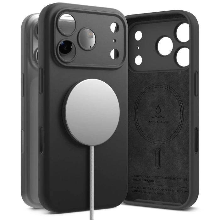 Ringke Silicone Magnetic MagSafe Apple iPhone 18 Pro Max Black