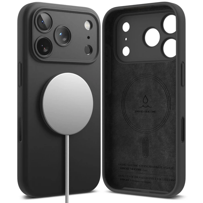 Ringke Silicone Magnetic MagSafe Apple iPhone 18 Pro Max Black
