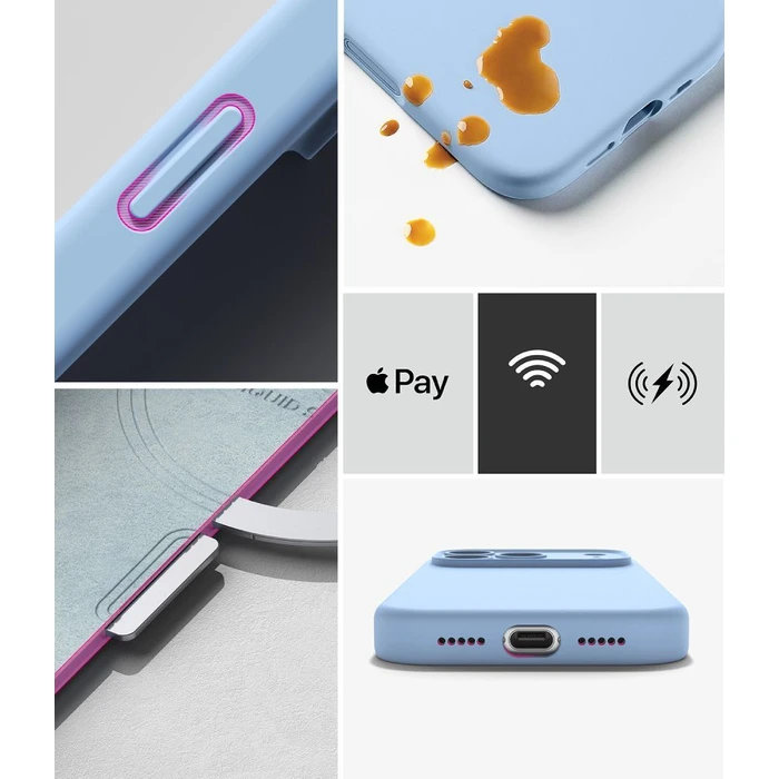 Ringke Silicone Magnetic MagSafe Apple iPhone 18 Pro Max Light Blue