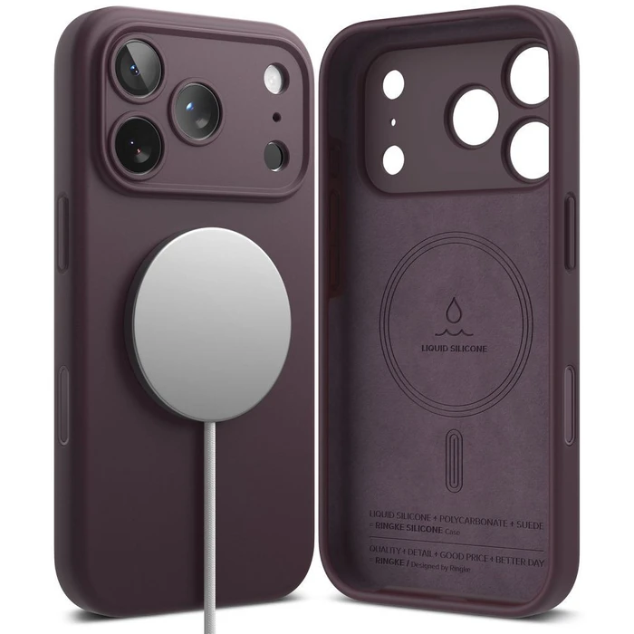 Ringke Silicone Magnetic MagSafe Apple iPhone 18 Pro Max Dark Cherry
