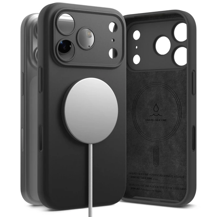 Ringke Silicone Magnetic MagSafe Apple iPhone 18 Pro Black