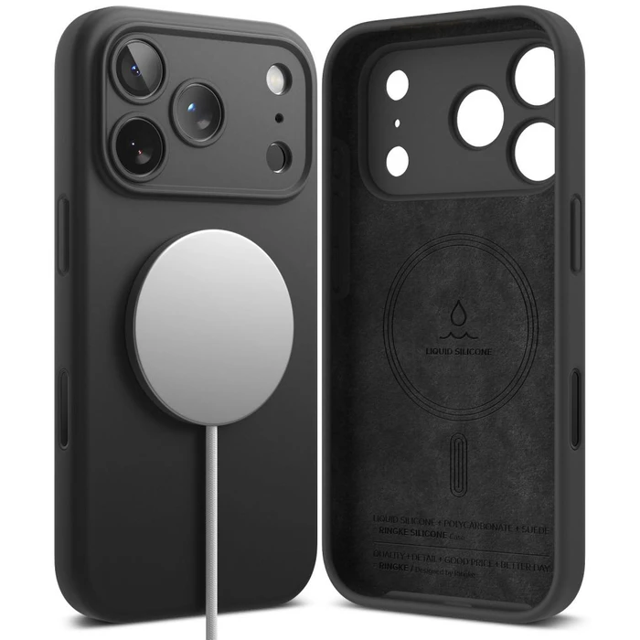 Ringke Silicone Magnetic MagSafe Apple iPhone 18 Pro Black