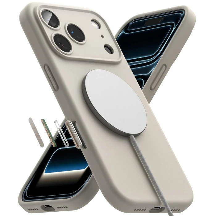 Ringke Silicone Magnetic MagSafe Apple iPhone 18 Pro Stone