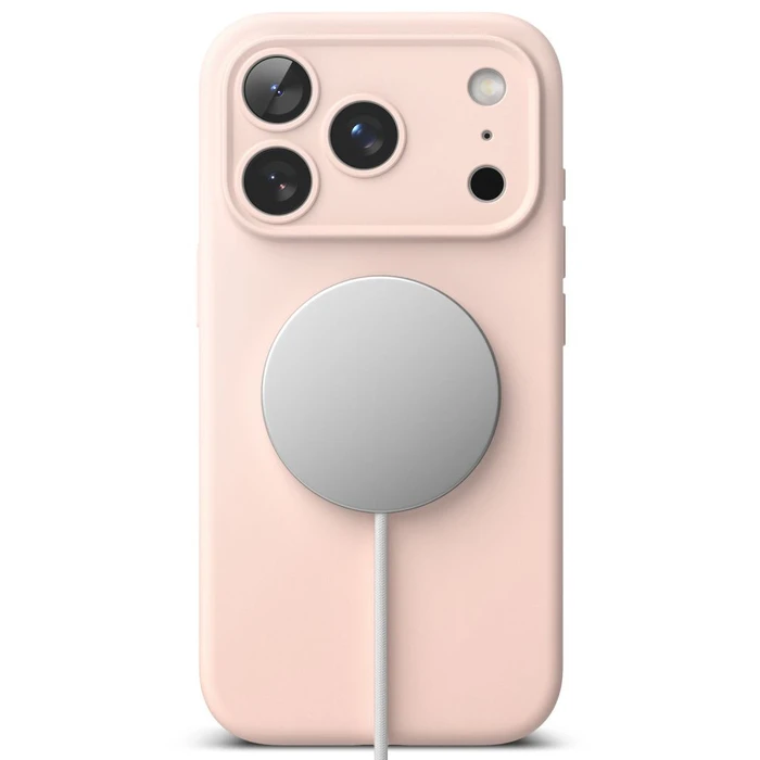 Ringke Silicone Magnetic MagSafe Apple iPhone 18 Pro Pink Sand
