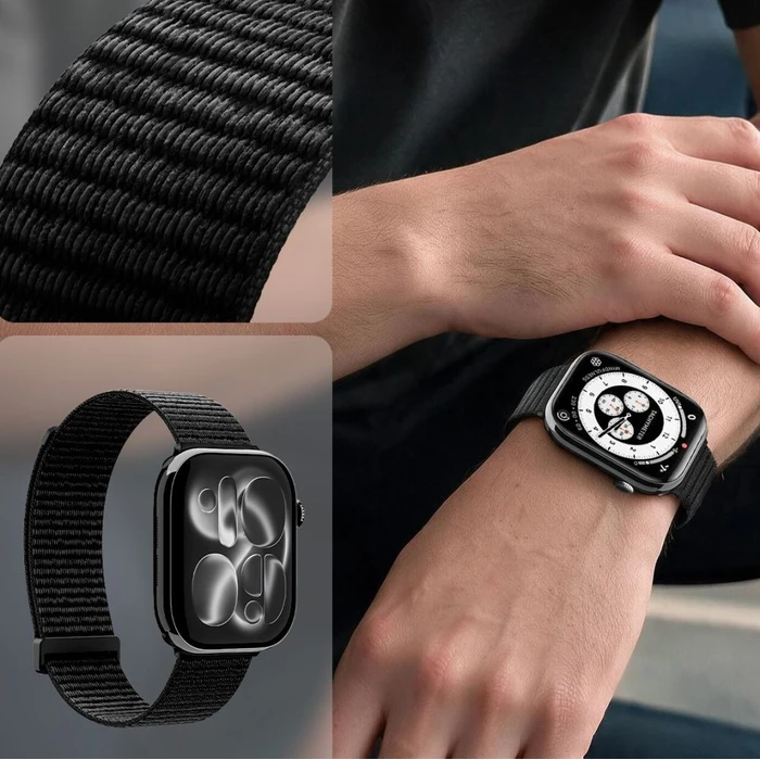 Spigen WBF01 Band Apple Watch 8 / 9 / 10 / 11 / SE / Ultra 44/45/46/49 mm Black