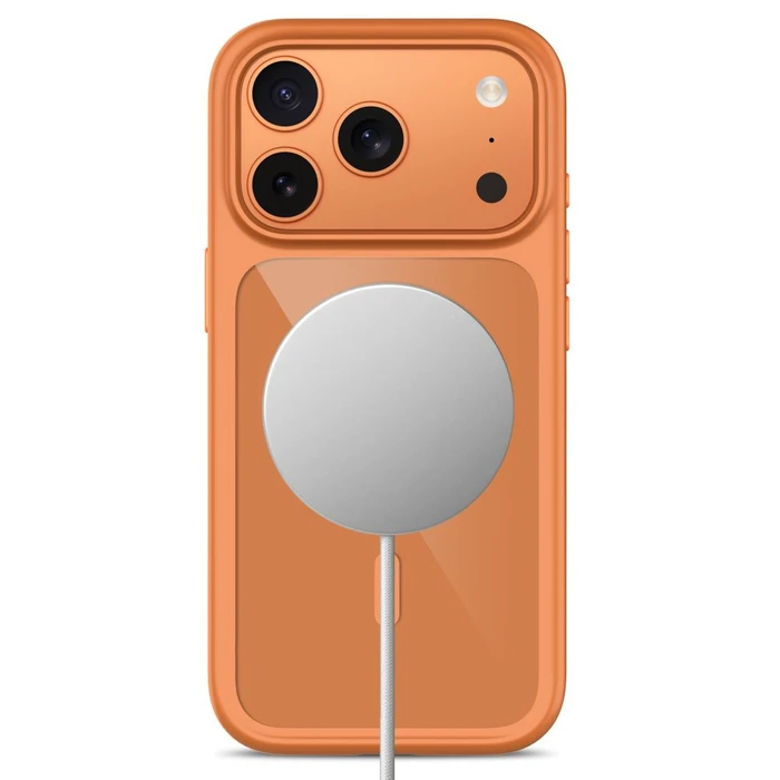 Tech-Protect MagOne MagSafe CC + Glass 2-pack Apple iPhone 17 Pro Max / 18 Pro Max Cosmic Orange/clear