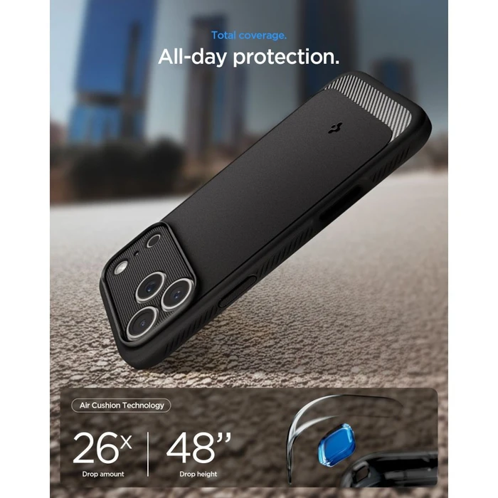Spigen Rugged Armor MagSafe Apple iPhone 17 Pro Max / 18 Pro Max Matte Black