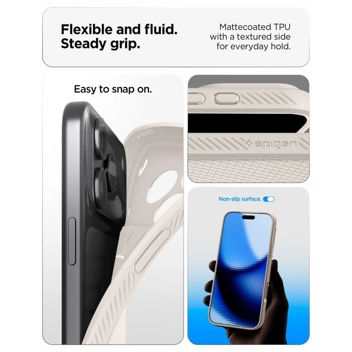 Spigen Liquid Air Apple iPhone 17 Pro Max / 18 Pro Max Natural Titanium