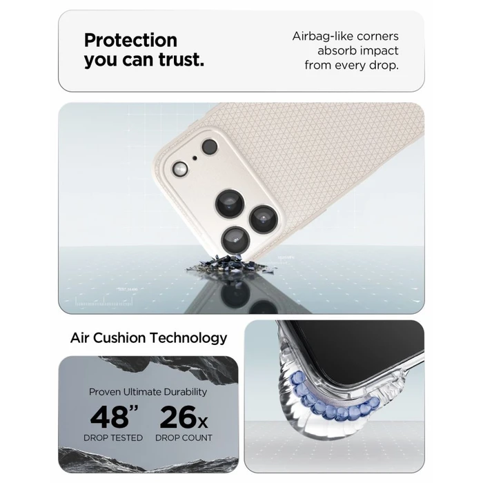 Spigen Liquid Air Apple iPhone 17 Pro Max / 18 Pro Max Natural Titanium