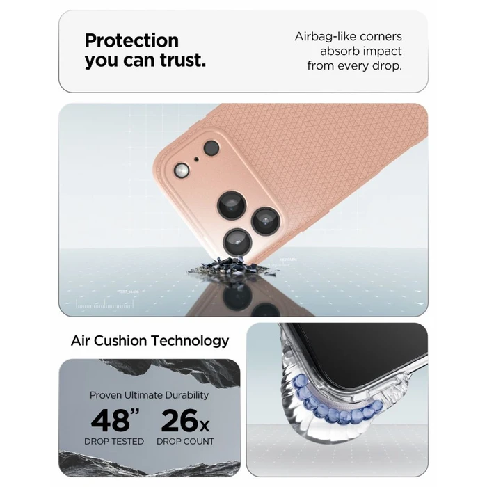 Spigen Liquid Air Apple iPhone 17 Pro Max / 18 Pro Max Rose Titanium