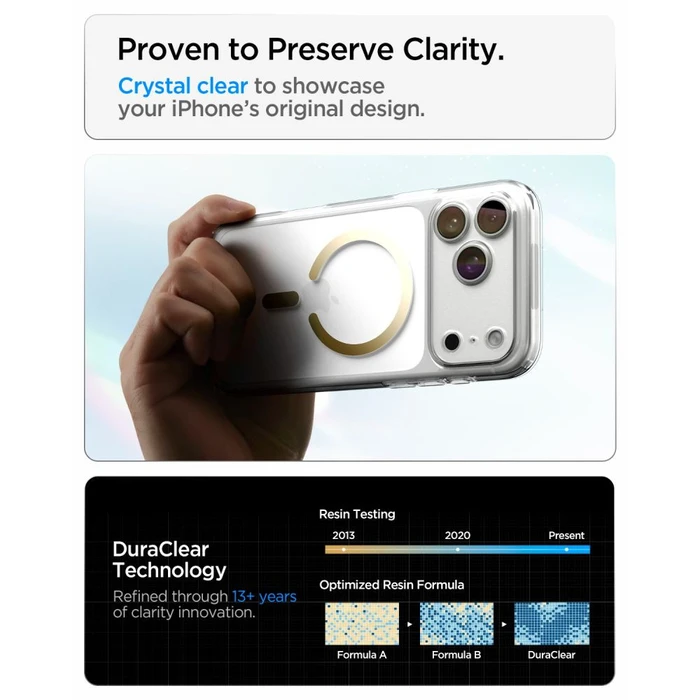Spigen Ultra Hybrid MagSafe Apple iPhone 17 Pro Max / 18 Pro Max Clear/gold
