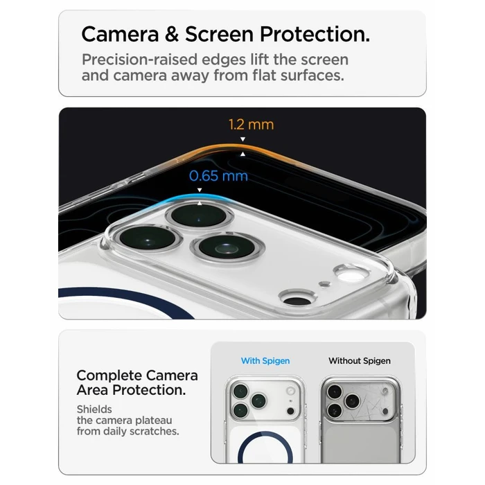 Spigen Ultra Hybrid MagSafe Apple iPhone 17 Pro Max / 18 Pro Max Clear/deep Blue