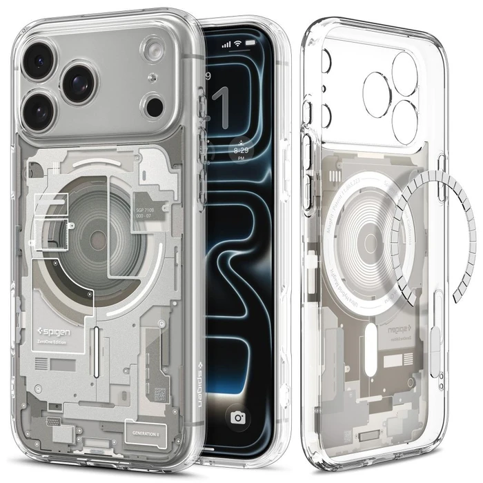 Spigen Ultra Hybrid MagSafe Apple iPhone 17 Pro Max / 18 Pro Max Zero One Natural Titanium