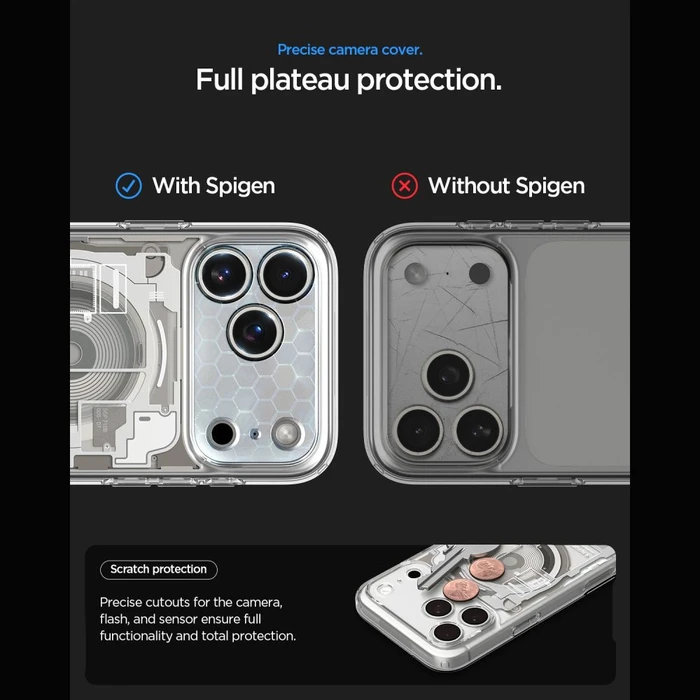 Spigen Ultra Hybrid MagSafe Apple iPhone 17 Pro Max / 18 Pro Max Zero One Natural Titanium