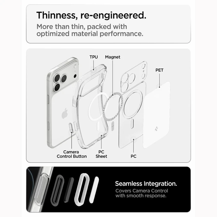 Spigen Ultra Hybrid T MagSafe Apple iPhone 17 Pro Max / 18 Pro Max Glossy White