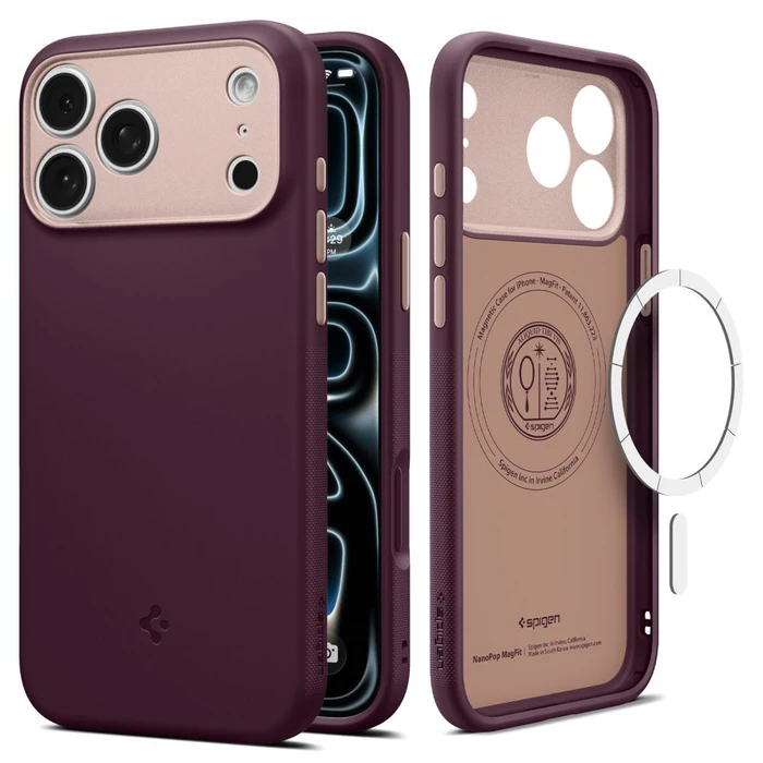 Spigen Nano Pop MagSafe Apple iPhone 17 Pro Max / 18 Pro Max Burgundy Bean