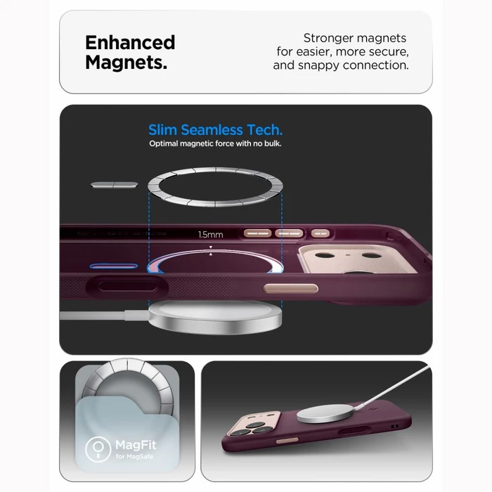 Spigen Nano Pop MagSafe Apple iPhone 17 Pro Max / 18 Pro Max Burgundy Bean