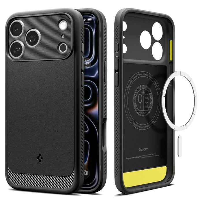Spigen Rugged Armor MagSafe Apple iPhone 17 Pro / 18 Pro Matte Black