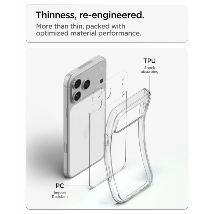 Spigen Ultra Hybrid Apple iPhone 17 Pro / 18 Pro Crystal Clear