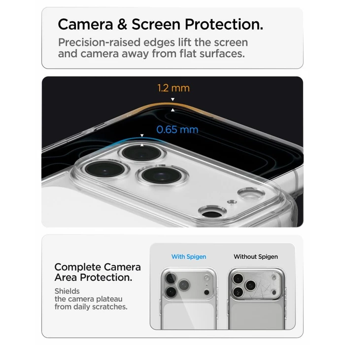 Spigen Ultra Hybrid Apple iPhone 17 Pro / 18 Pro Crystal Clear