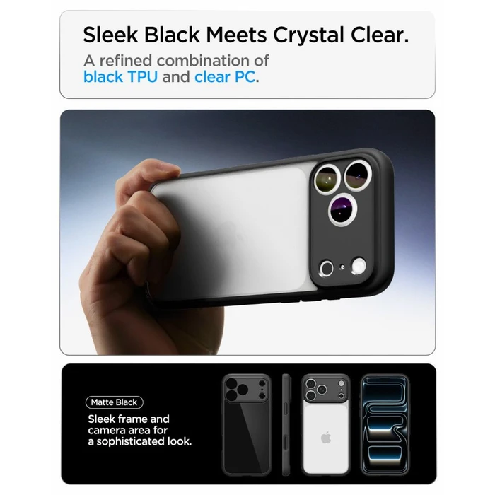 Spigen Ultra Hybrid Apple iPhone 17 Pro / 18 Pro Matte Black