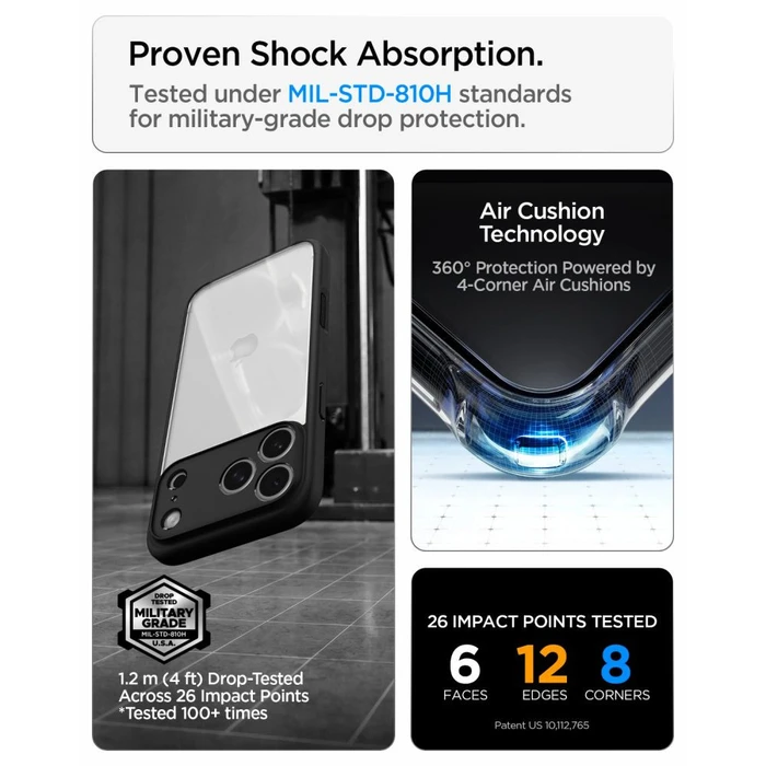 Spigen Ultra Hybrid Apple iPhone 17 Pro / 18 Pro Matte Black