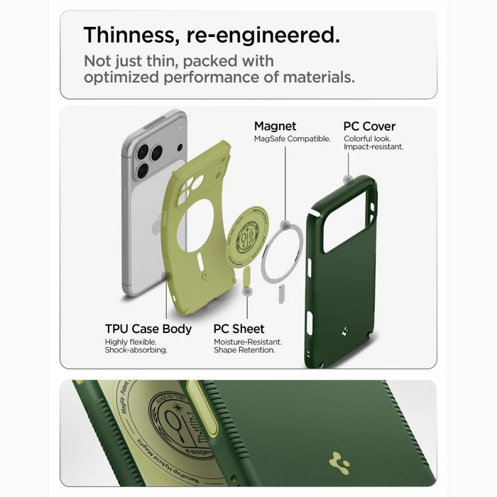 Spigen Nano Pop Hybrid MagSafe Apple iPhone 17 Pro / 18 Pro Avo Green