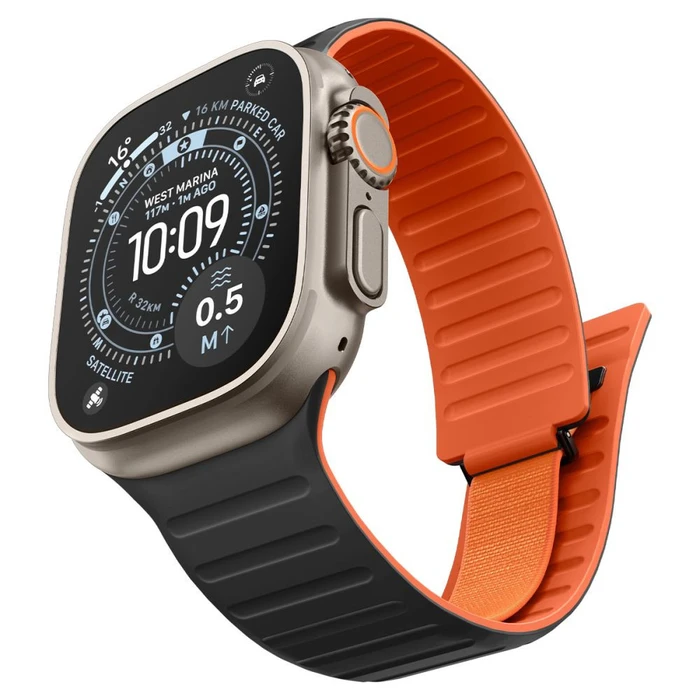 Spigen Athlex Air M Apple Watch 8 / 9 / 10 / 11 / SE / Ultra 44/45/46/49 mm Active Black/orange