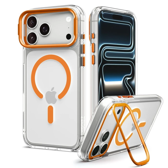 Spigen Ultra Hybrid Optik S MagSafe Apple iPhone 17 Pro Max / 18 Pro Max Clear/orange